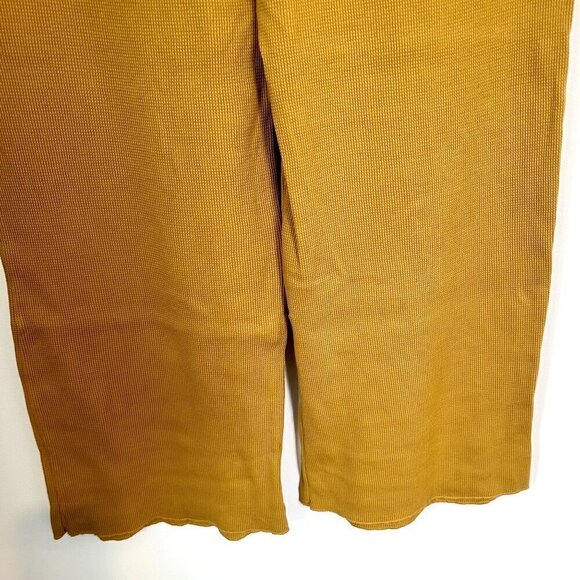 NWT MATE the Label Yellow Organic Thermal Wide Leg Pant - S - Picture 6 of 9